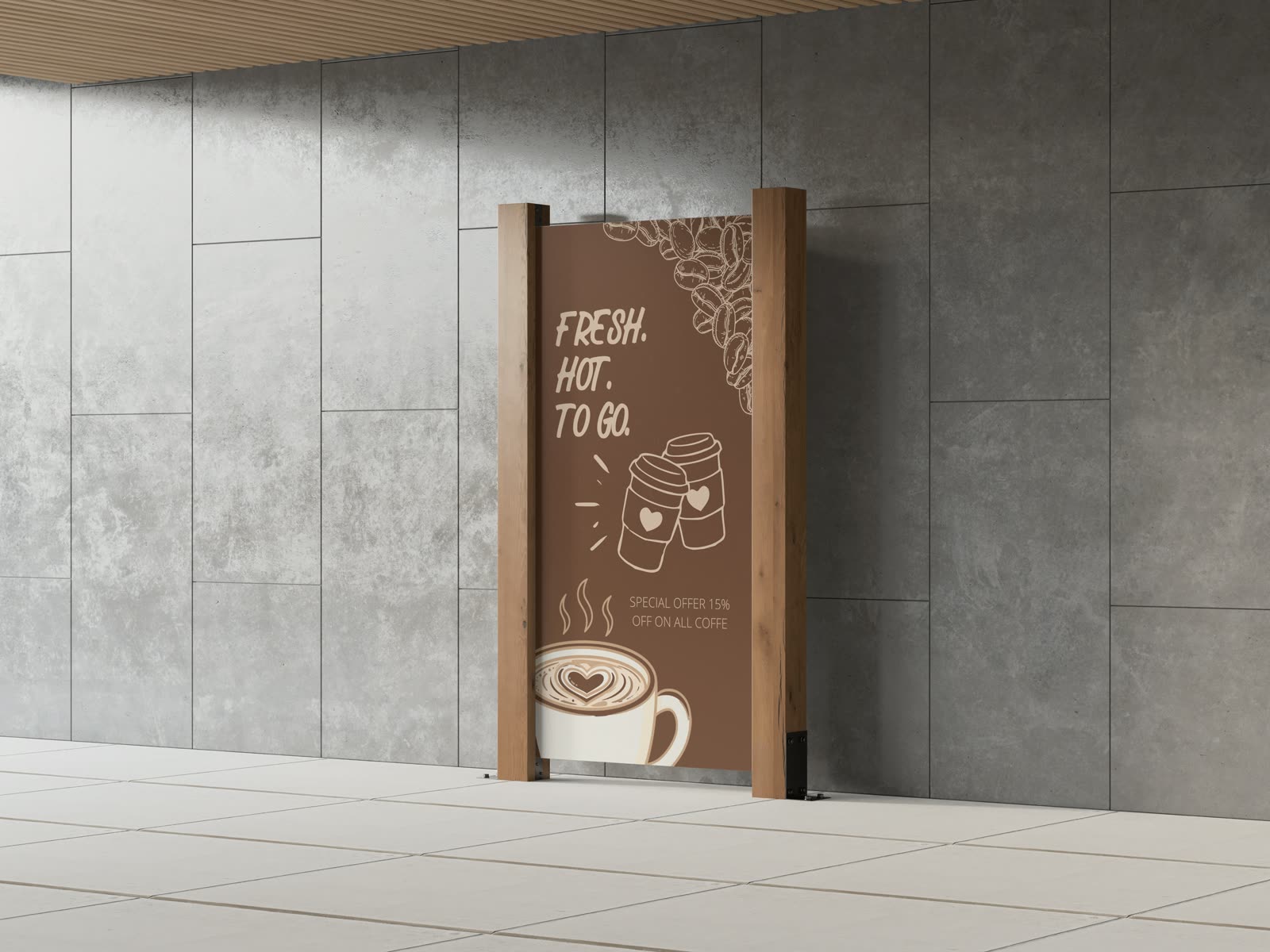Poster and banner design example